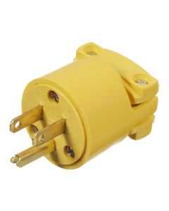 15-Amp 125-Volt 3-Wire Yellow Grounding Plug