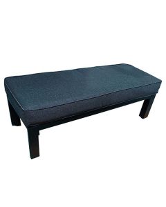 Banc extérieur à deux places en aluminium avec coussin