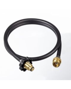 Hose and Adapter for Barbecue, 4feet, black