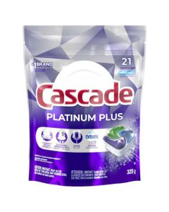 Capsules pour lave-vaisselle Cascade Platinum Plus Actionpacs, 21 capsules