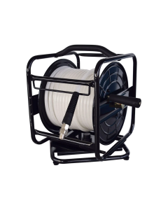 Manual Hose Reel With 1/4 I.D. 100 ft. Polyurethane Hose