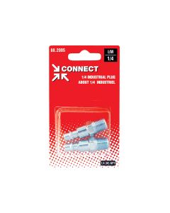 1/4 Industrial Steel Coupler Plug 1/4 (M) NPT (Multiple of 2)