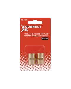 Brass Hexagonal Union 1/4 (F) NPT (Multiple of 2)