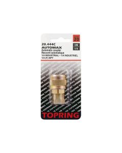 Raccord rapide 1/4 industriel en laiton 1/4 (F) NPT