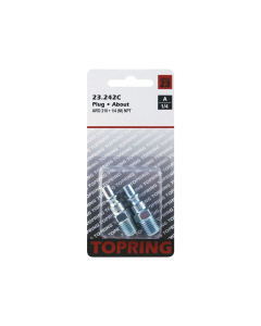 1/4 Aro 210 Steel Coupler Plug 1/4 (M) NPT (Multiple of 2)