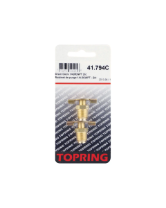 Valve de purge en laiton 1/4 (M) NPT (multiple de 2)