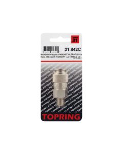 Ultraflo 7.8 mm Steel Quick Coupler 1/4 (M) NPT