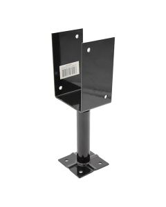 4" x 4" Adjustable Deck Support - 10"  - Steel - Black