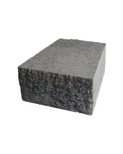 Muret décoratif Rustico 2.0 - Gris charbon, 4" x 6" x 8"