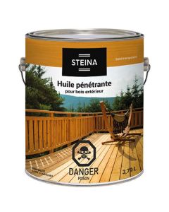 Huile pénétrante extérieur Steina, Noyer Chaud - 145, 3.78l