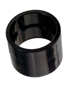 ABS DWV coupling, 1-1/2" socket, black.