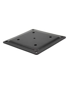 Plaque de fixation noire 4"x4"