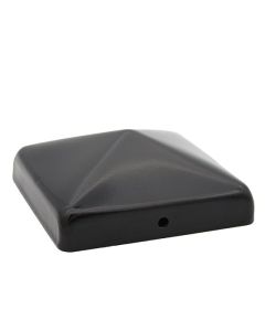 Steel Post Cap - 4" x 4" - Steel - Black