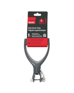 Grey Poly Snow Shovel with Ergonomic D-Handle