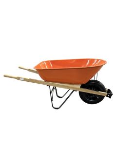 Single-Wheel Wheelbarrow with Metal Tub - 6 cu. ft.