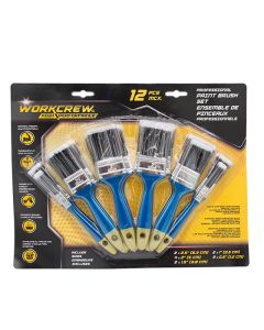 WorkCrew Professional Paint Brush Set - 12 Pieces
