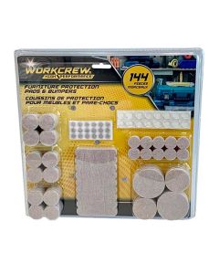 WorkCrew Furniture Protection Pads & Bumpers Set - 144 Pieces