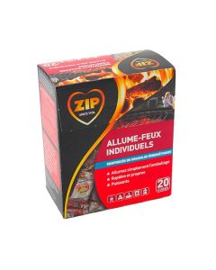 Allume-feux individuels Zip - Boîte de 20 cubes