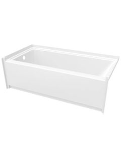 Interflo Alcove Bathtub in Acrylic 60 x 30 x 18" with Leftside Drain - White