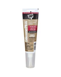 Silicone Plus 83-ml White Kitchen and Bathroom Silicone Sealant