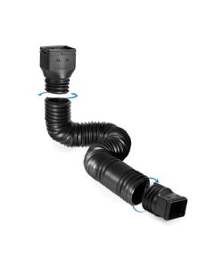 Black Vinyl Downspout Extension - 19-in to 65-in Adjustable