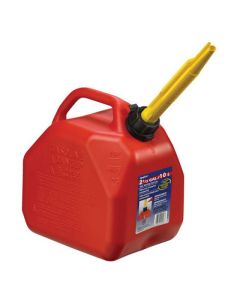 Bidon à essence Scepter régulier en plastique rouge, 10 litres/2,5 gallons
