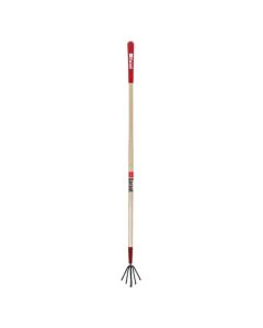 Garant 54.5-in 5-Tine Cultivator with Cushioned Grip - Wood and Steel