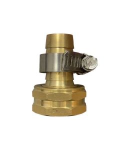 PRO flow 5/8-in Brass Female Hose Connector Replacement - Hose Clamp Included
