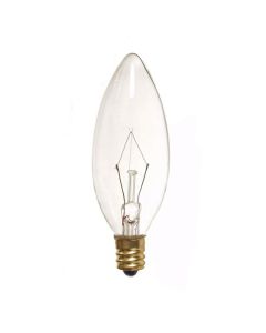 Ampoule torpille pour lustre - 40 W, 120 V, culot candélabre, paquet de 2