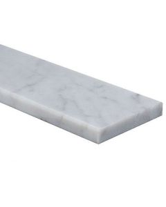 Seuil de marbre Carrara de Verital, 36 po x 3,5 po, bianco