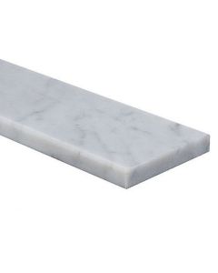 Seuil de marbre Verital Carrara, 36 po x 4,5 po, bianco