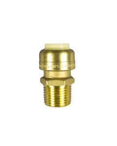 Coupling - Lead-Free Brass - 1/2" - Push x MIP
