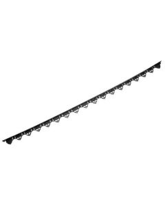 Bordure pour pavés en plastique noir Techniseal de 1,5 po x 6 pi