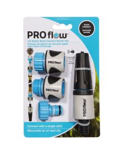 PRO flow Plastic Jet Nozzle Quick Connect Set - 12-mm