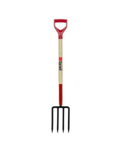 Fourche à bêcher en acier à manche court en bois Garant 4 dents, 42 po
