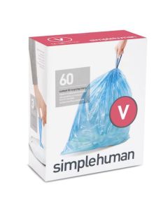 Sacs poubelle d'extérieur de 4,7 gallons bleus, pour recyclage (60/pqt)