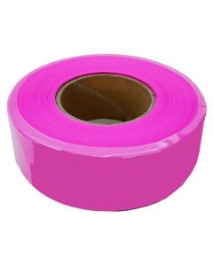 Ruban de signalisation Johnson en PVC rose vif, 600 pi
