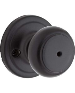 Weiser Henley Locking Door Lever for Bed or Bath Privacy Door - Matte Black