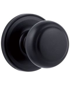 Poignée de passage Weiser Troy pour porte de couloir ou garde-robe, noir mat