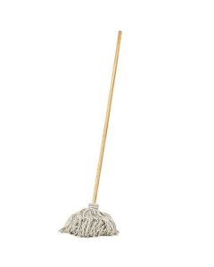 Vadrouille commerciale, lavable, tête en coton de 16 oz, manche de 54"