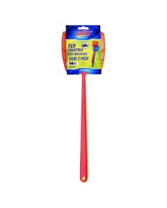 PIC 2-Pack Plastic Red Fly Swatter Set