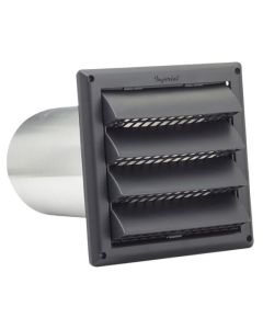 Évent d'entrée d'air à volet avec tuyau d'aluminium de 6'
