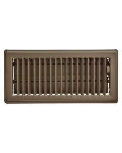 Registre de plancher brun - 1/pqt - 4 po x 10 po