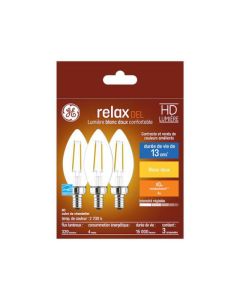 40W Soft White LED Bulbs BC Candelabra Base (3-Pack)