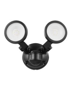 Globe Electric 10-W Twin Head Security Light with Motion Sensor