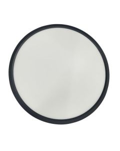4" 10W Round Slim LED Flushmount Fixture with CCT - Black