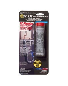 Pâte époxy imperméable pour plomberie, gris, 2 oz