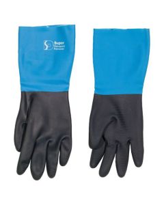 Gants de décapage Super décapant en néoprène bleu et noir moyen