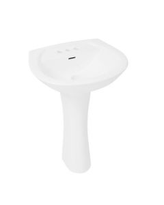 VALU+ Pedestal Sink - Porcelain - 31.5-in - White