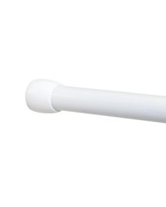 Zenna Home 76-in White Adjustable Shower Curtain Rod